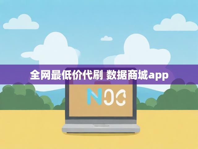 全网最低价代刷 数据商城app